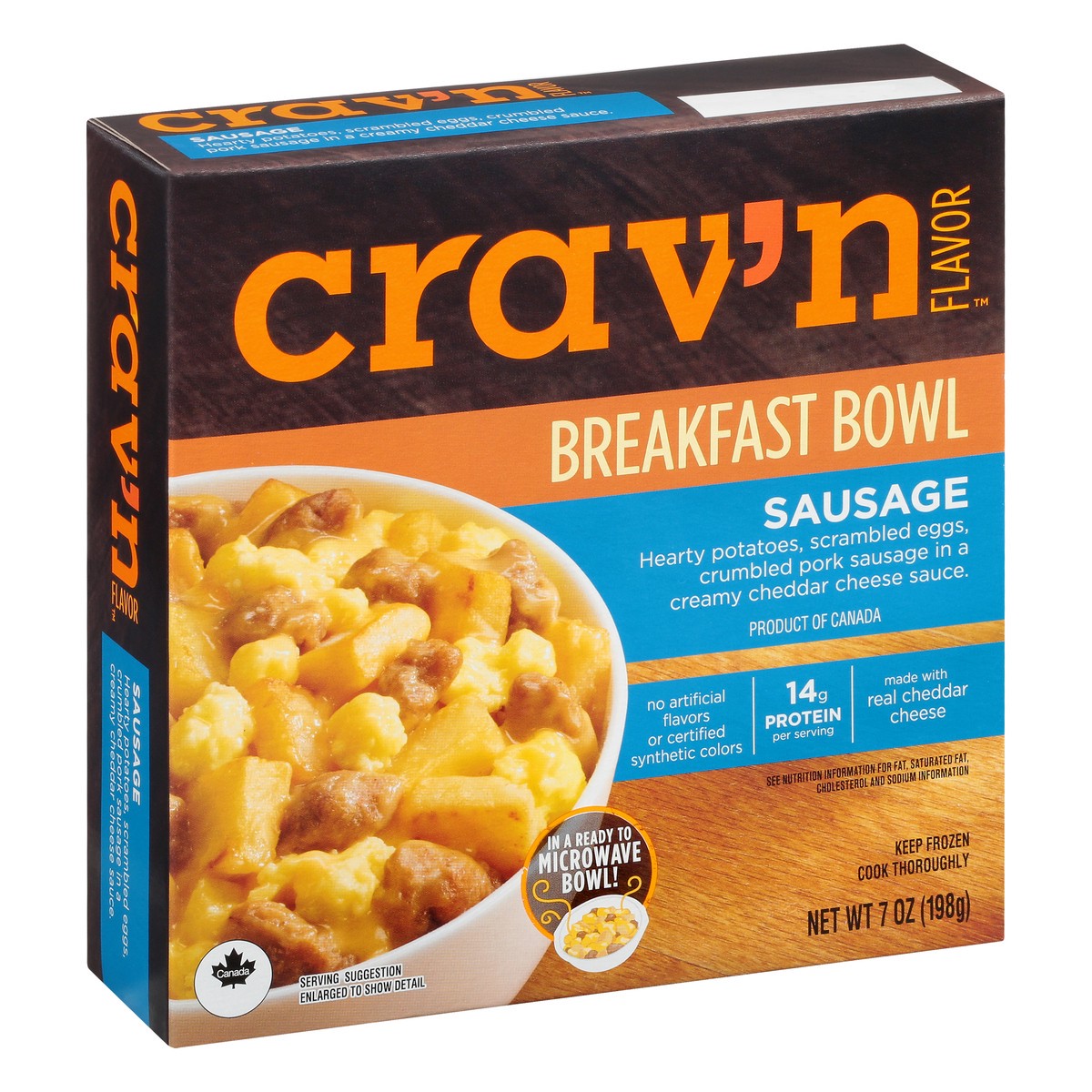 slide 4 of 15, Crav'n Flavor Sausage Breakfast Bowl 7 oz, 7 oz
