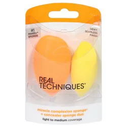 Real Techniques Miracle Complexion Sponge + Concealer Sponge Duo, 2 Count