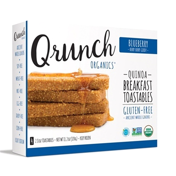 slide 1 of 1, Qrunch Blueberry Lemon Quinoa Breakfast Toastables, 11.2 oz