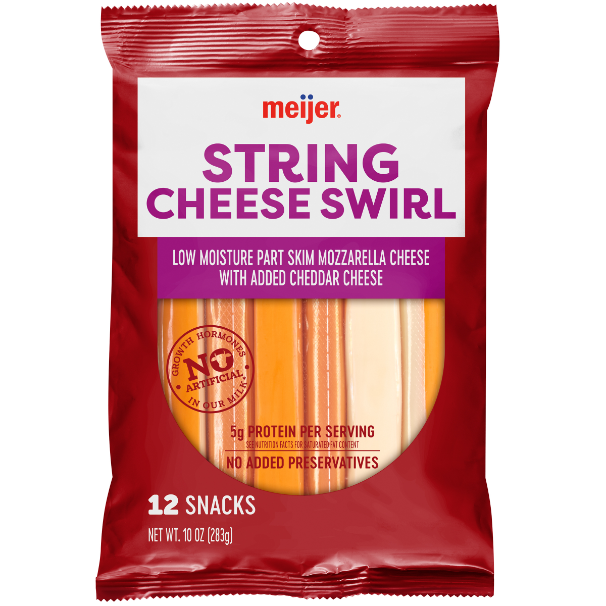 slide 1 of 2, Meijer Twist String Cheese, 12 ct