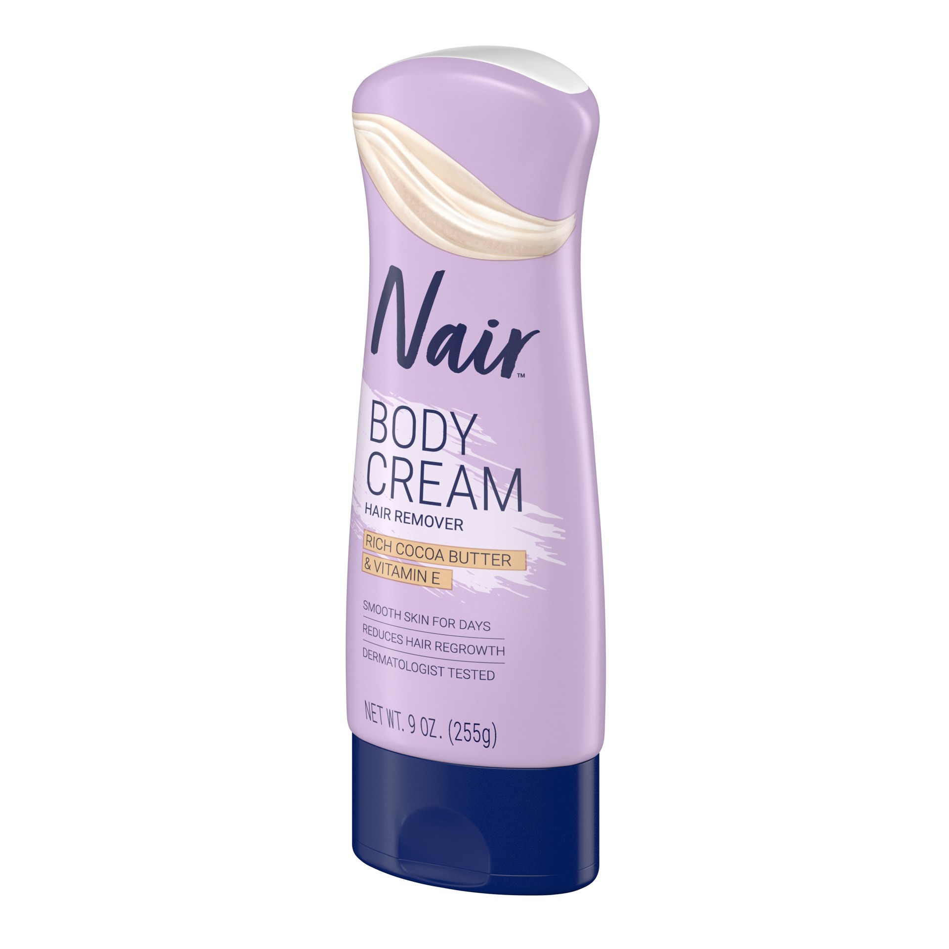 slide 3 of 4, Nair Hair Removal Body Cream, Cocoa Butter and Vitamin E - 9.0oz, 9 oz