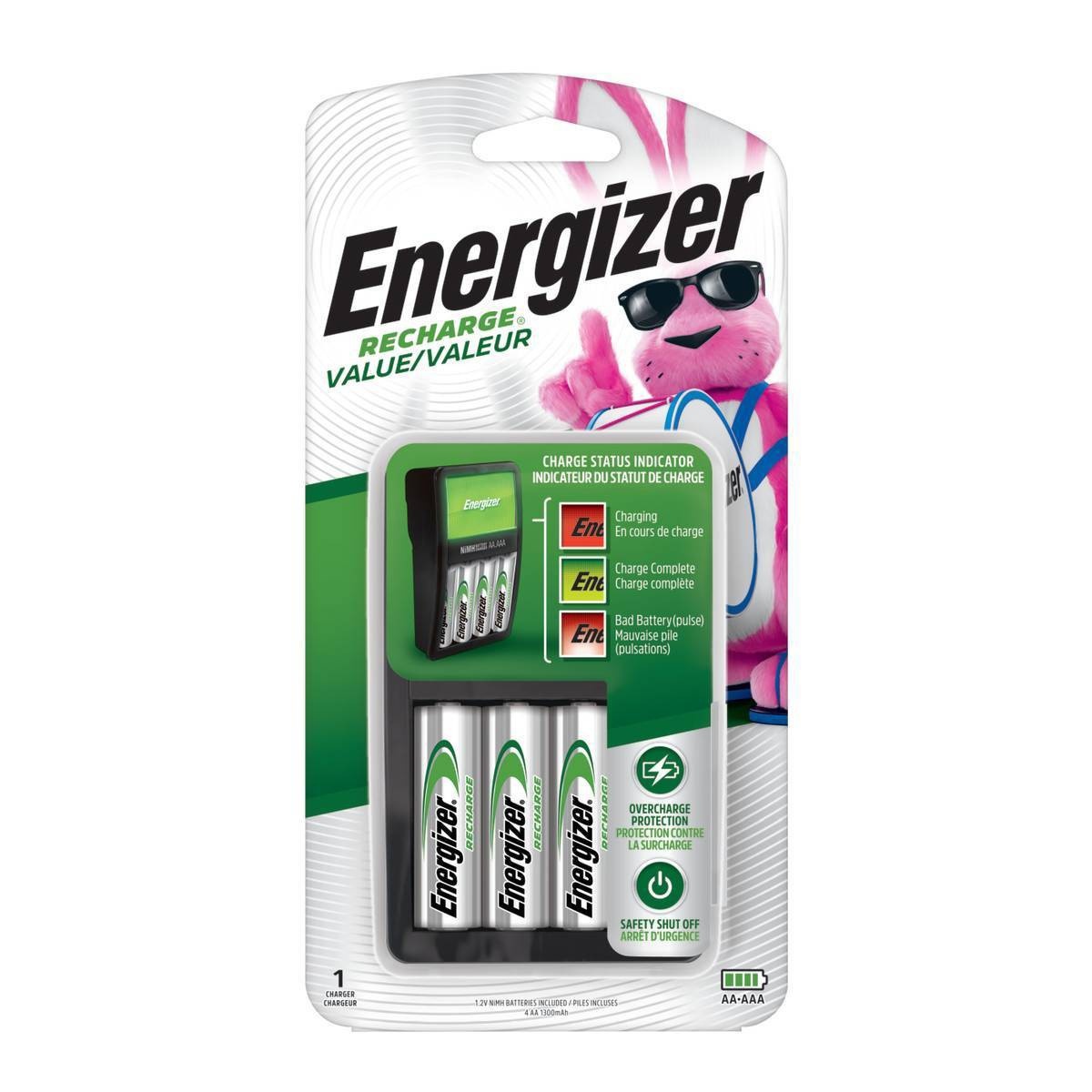 slide 1 of 2, Energizer Recharge Universal AA4 Rechargeable Batteries, 1 ct
