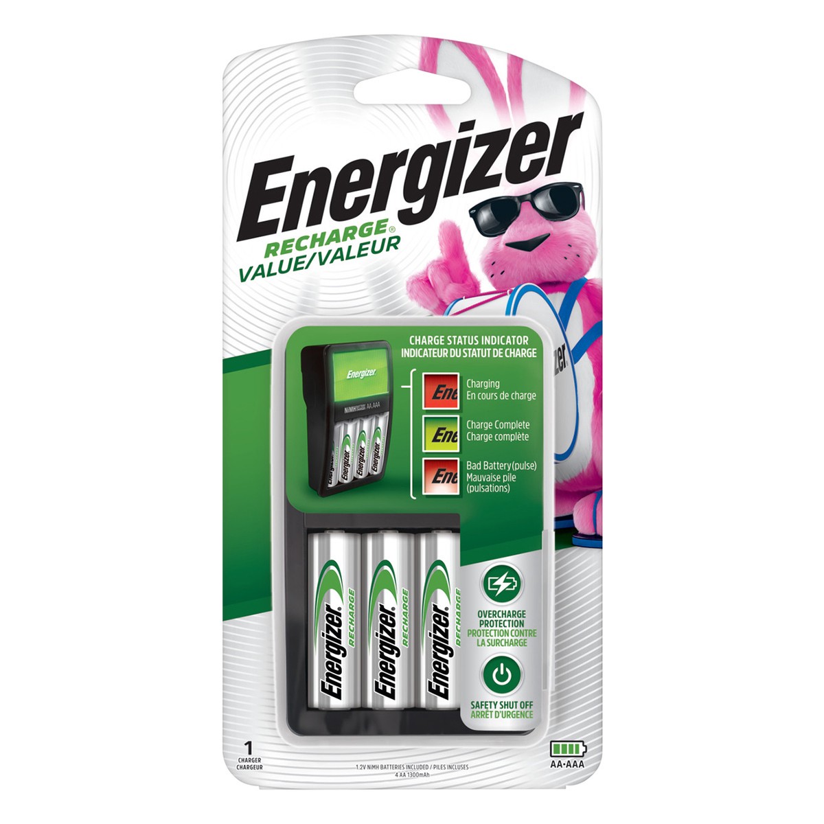 slide 1 of 7, Energizer Recharge Universal AA4 Rechargeable Batteries, 1 ct