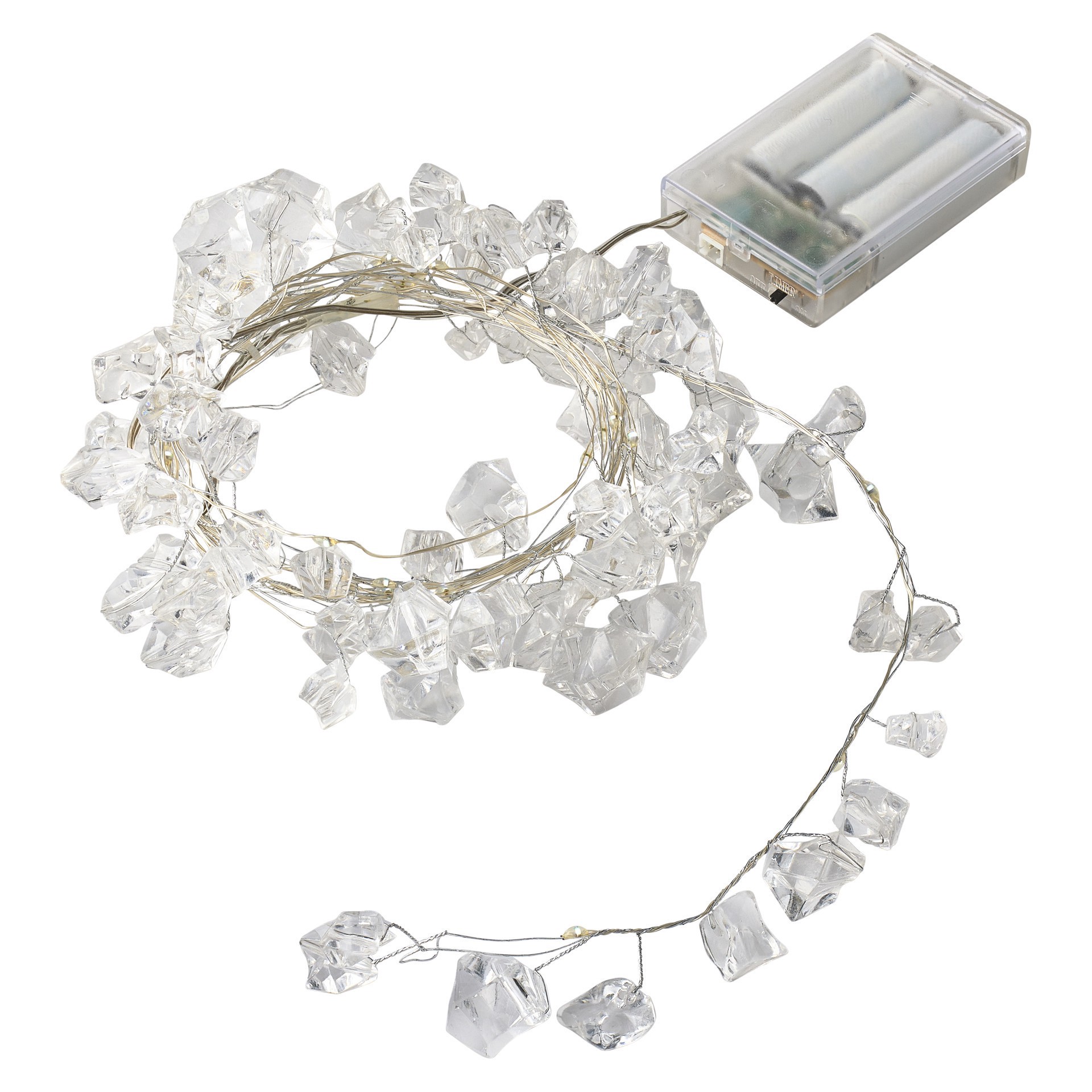 slide 2 of 4, 40ct. Cool White Led Ice Chips String Lights By Ashland, 40 ct