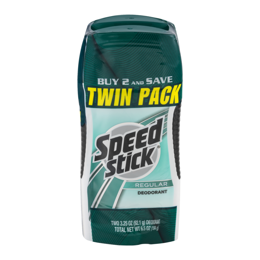 slide 1 of 1, Speed Stick Regular Deodorant Twin Pack, 2 ct; 6 oz