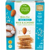 Simple Truth Gluten Free Sea Salt Rice & Almond Crackers - 3.5 oz