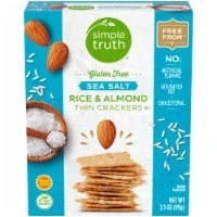 Simple Truth Gluten Free Sea Salt Rice & Almond Crackers - 3.5 oz