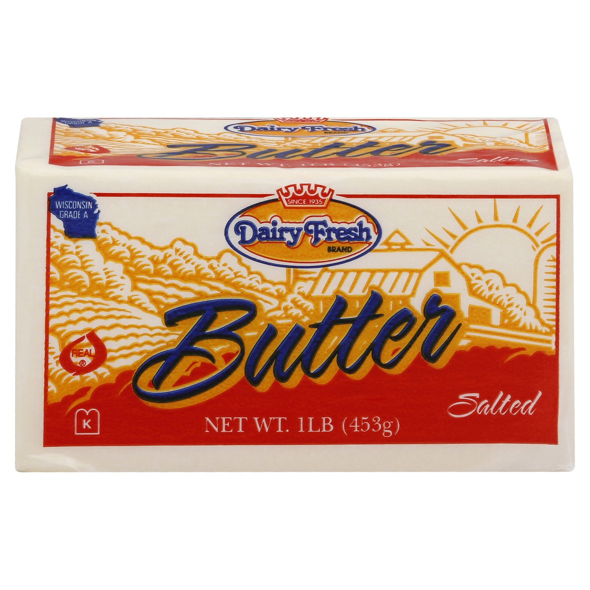 slide 1 of 13, Dairy Fresh Butter Salted Solid, 1 ct