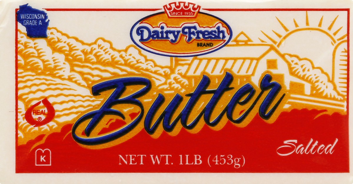 slide 8 of 13, Dairy Fresh Butter Salted Solid, 1 ct