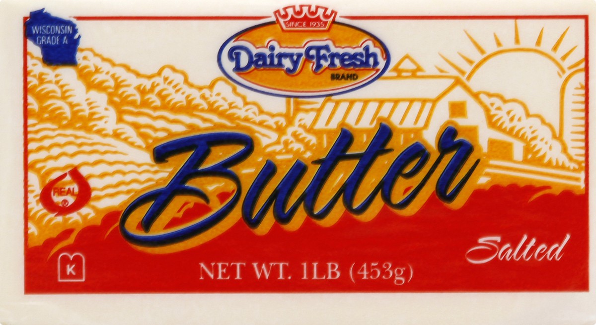 slide 11 of 13, Dairy Fresh Butter Salted Solid, 1 ct