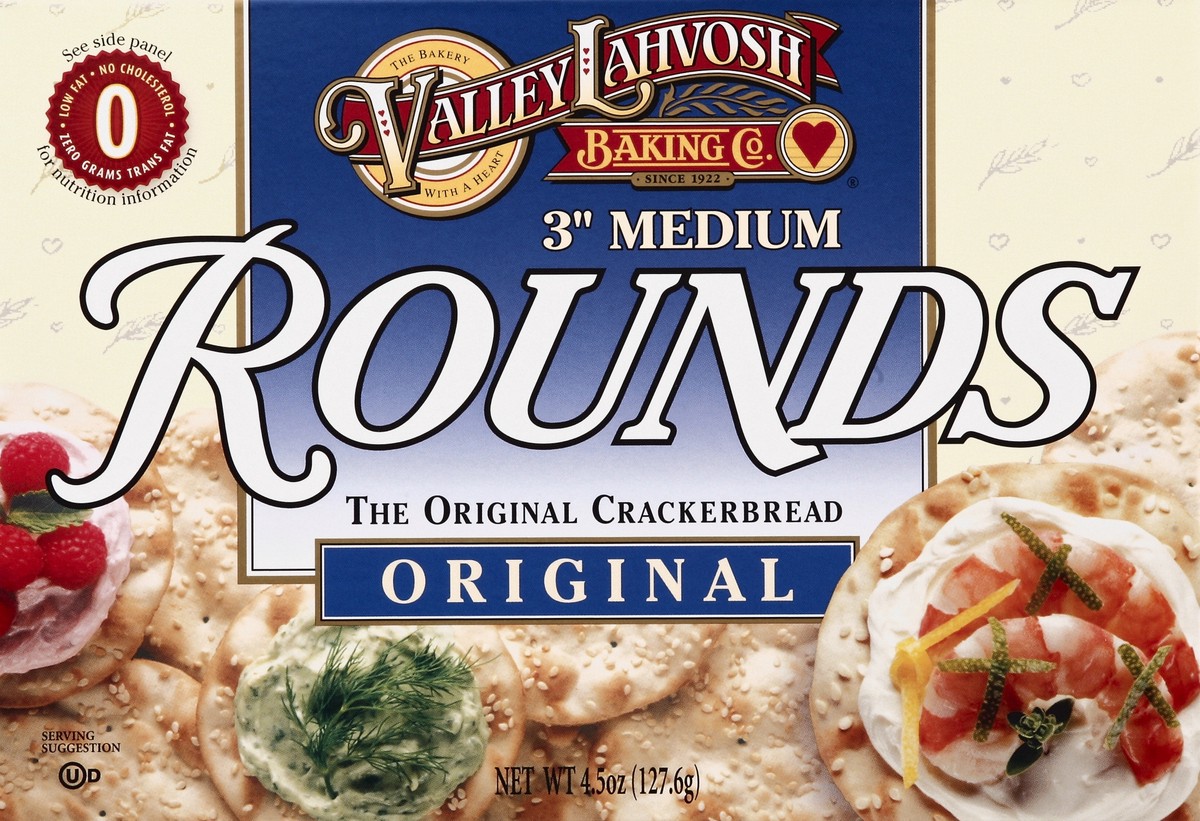 slide 1 of 4, Valley Lahvosh Baking Co. Valley Lahvosh Original Crackers, 4.5 oz