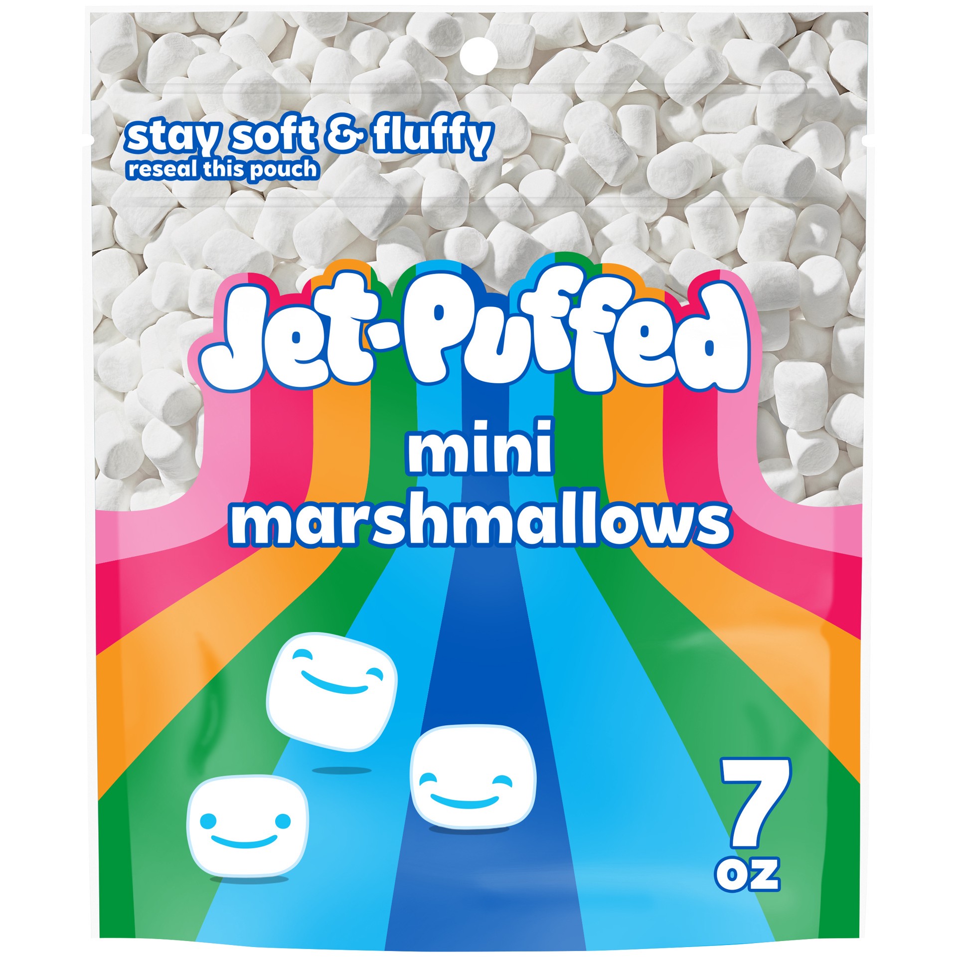 slide 1 of 5, Jet-Puffed Mini Marshmallows, 7 oz Resealable Bag, 7 oz