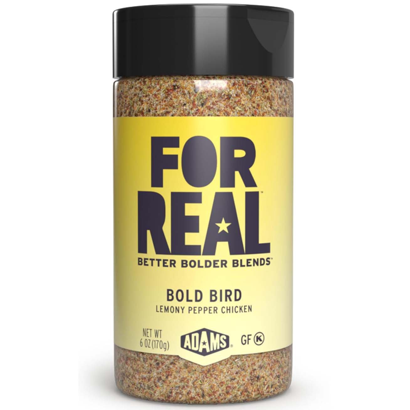 slide 1 of 1, For Real Bold Bird Lemony Pepper Chicken Spice, 6 oz