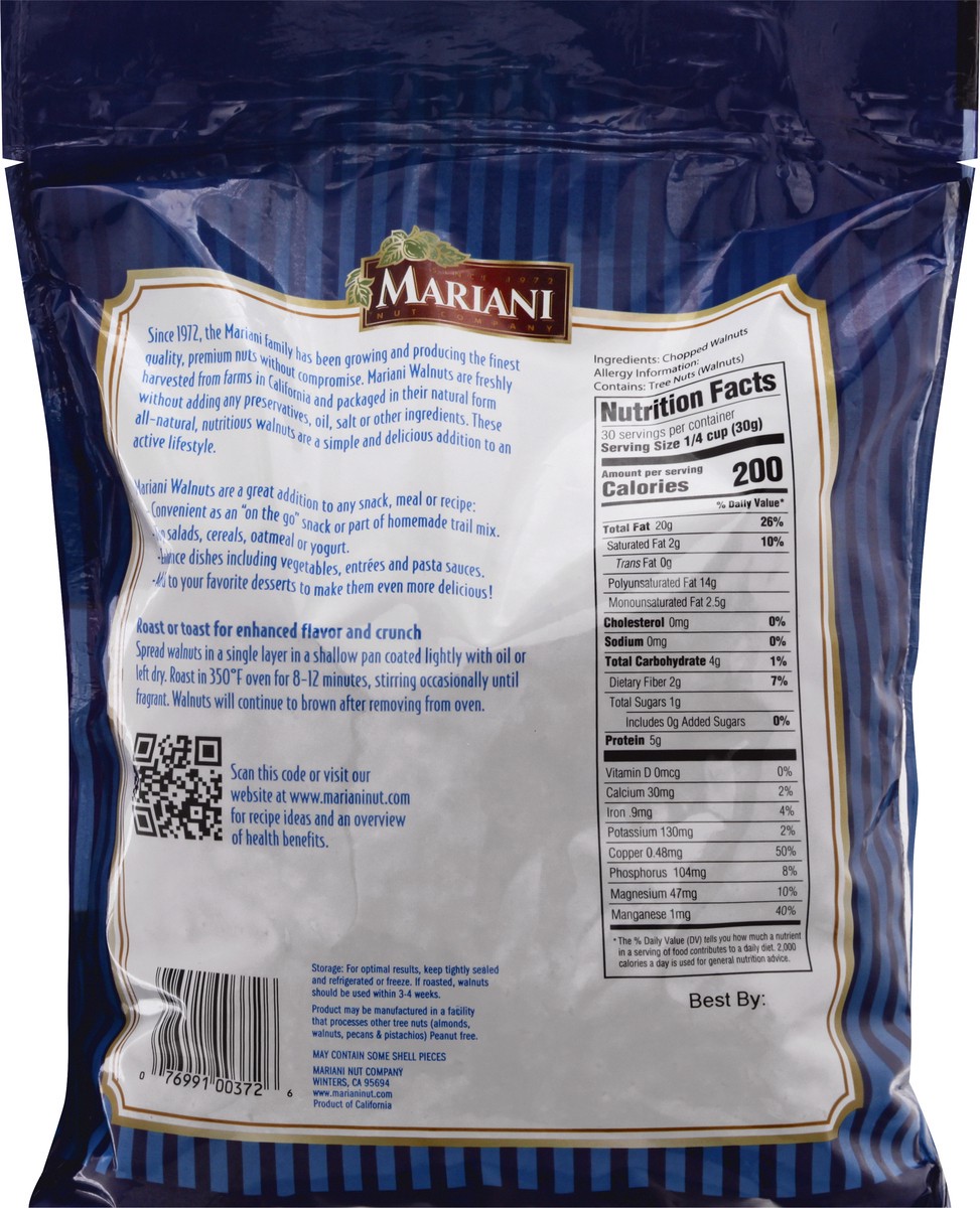 slide 9 of 9, Mariani Chopped Premium Walnuts 32 oz, 32 oz
