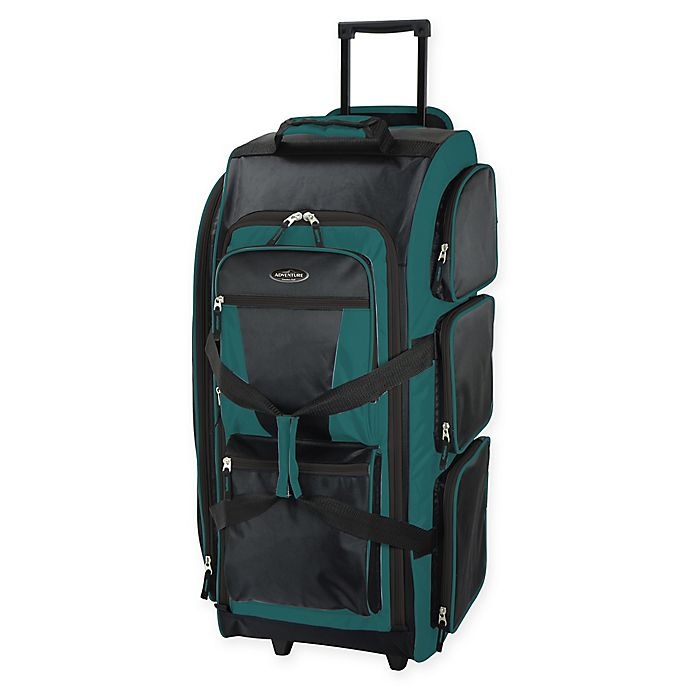 slide 1 of 2, Traveler's Club Luggage Rolling Upright Duffle - Teal, 30 in