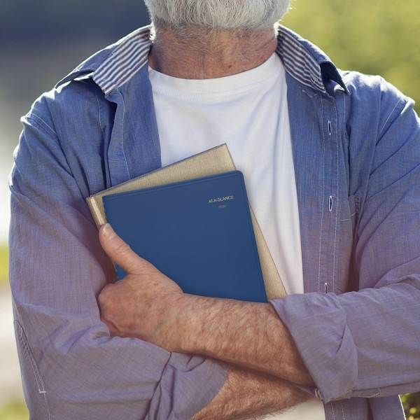 slide 2 of 10, AT-A-GLANCE® 2026 Monthly Planner, Blue, Medium, 7"" x 8 3/4"", 1 ct