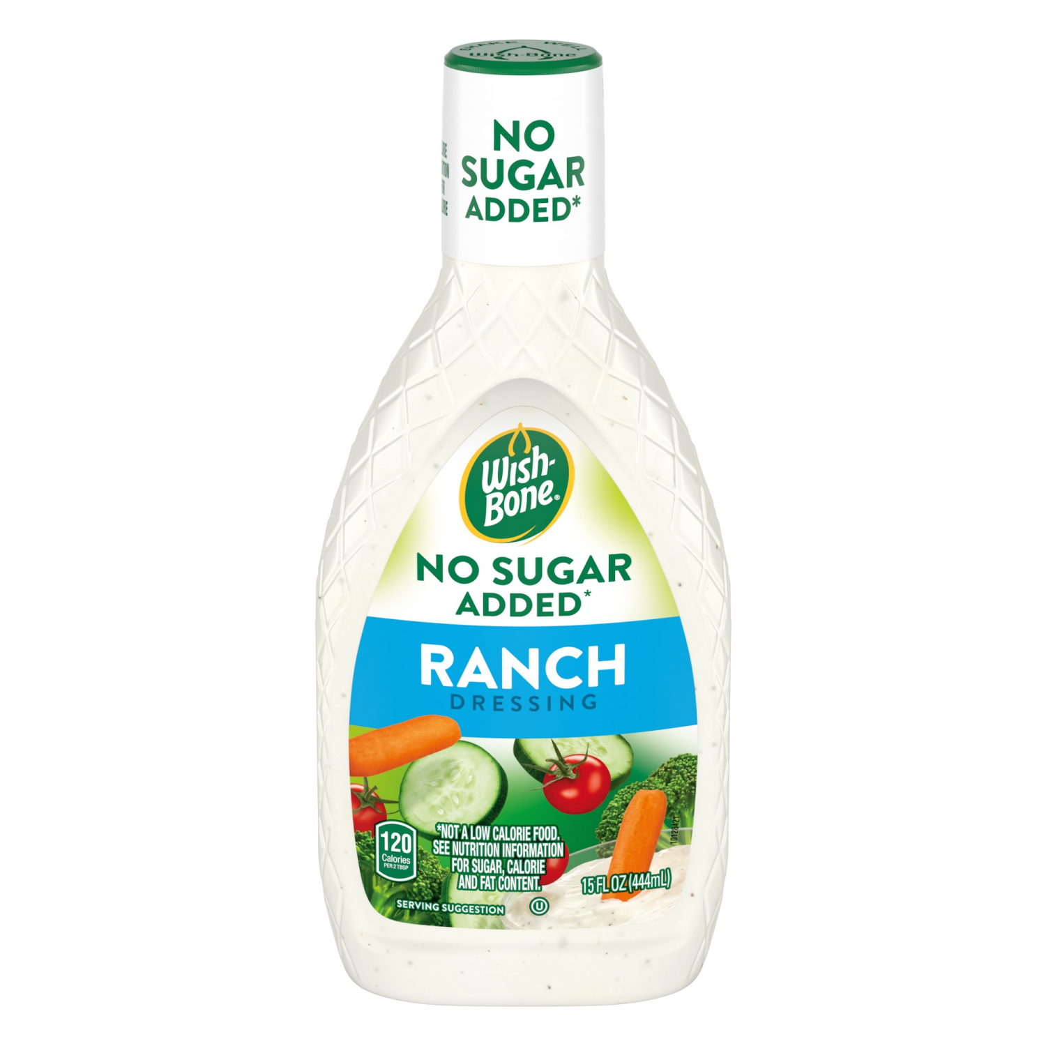 slide 1 of 5, Wish-Bone No Sugar Added Ranch Salad Dressing, 15 fl oz., 15 fl oz