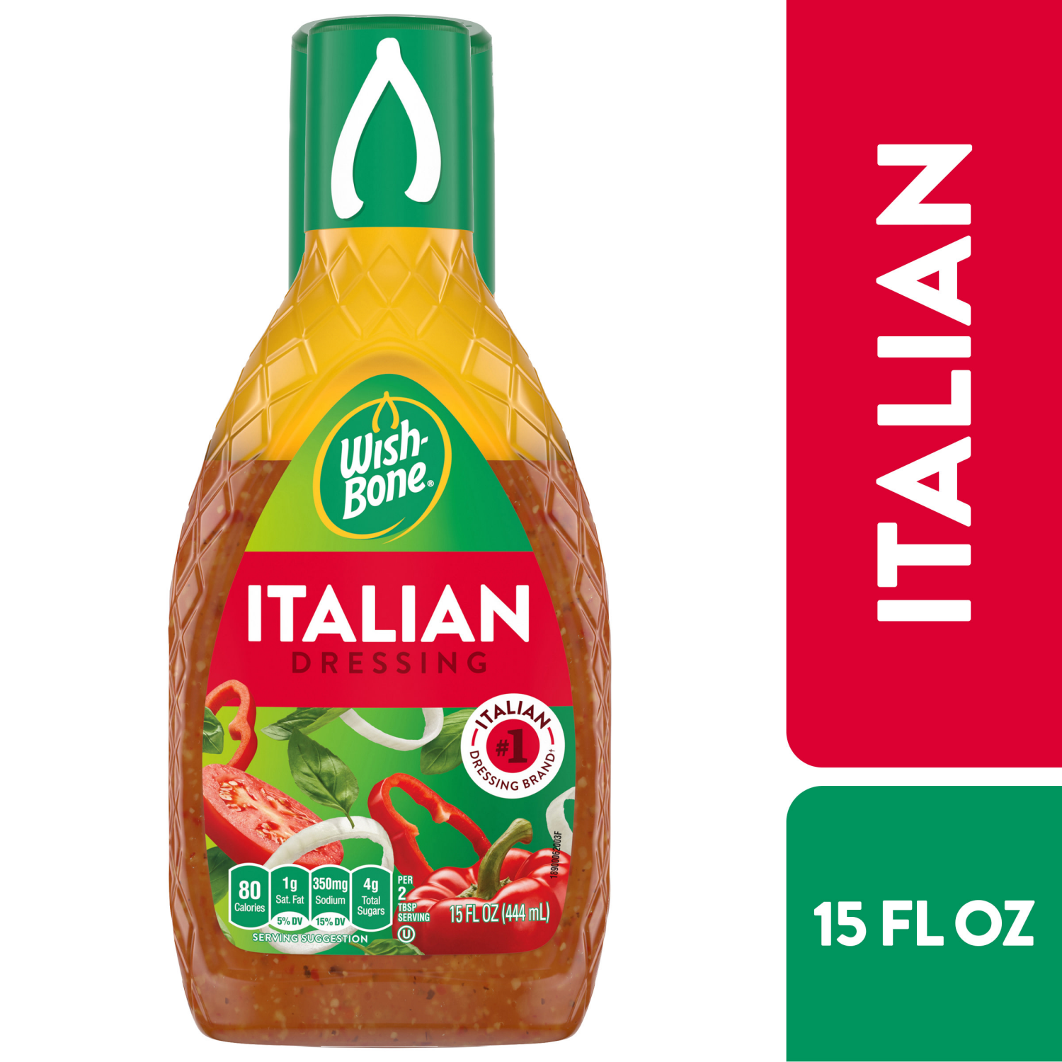 slide 1 of 4, Wish-Bone Italian Salad Dressing, 15 fl. oz., 15 fl oz