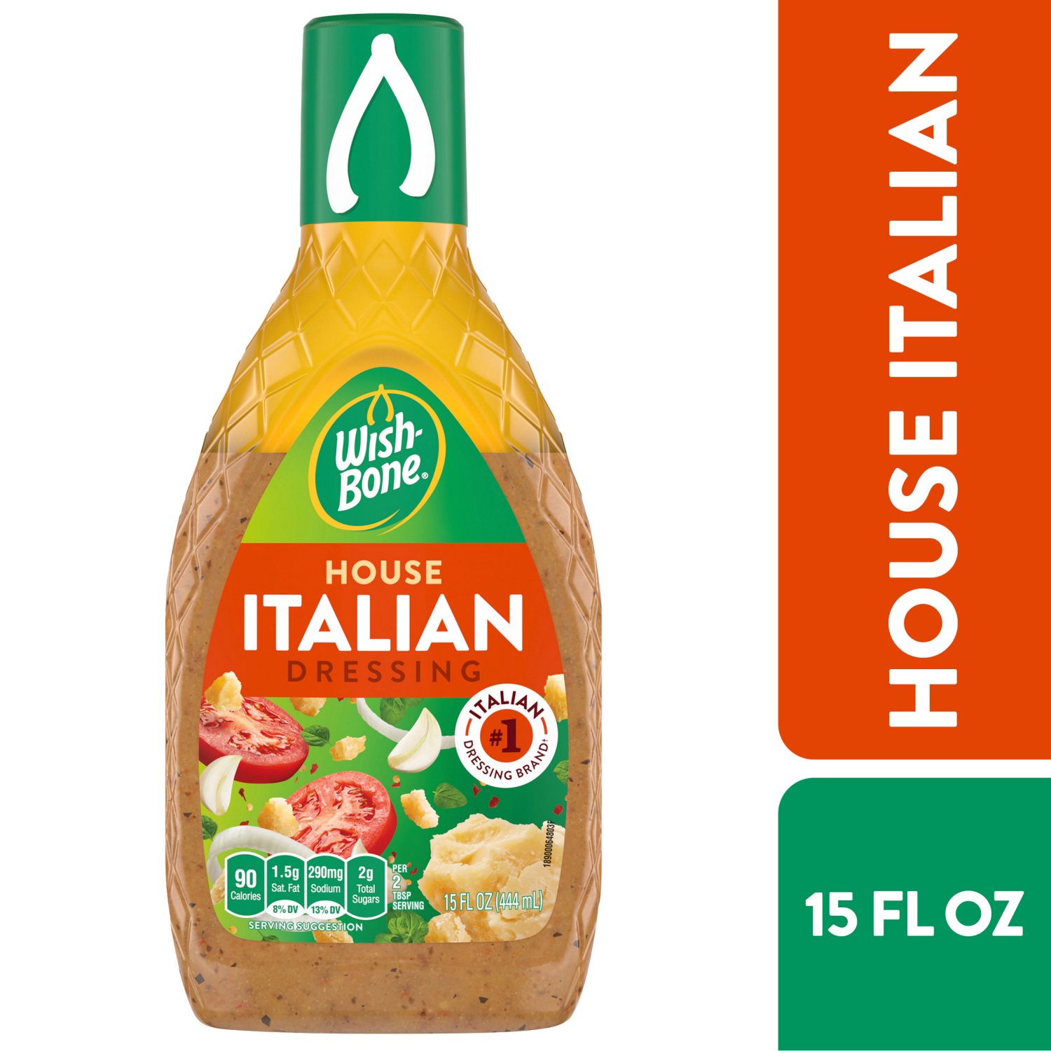 slide 1 of 4, Wish-Bone House Italian Salad Dressing, 15 fl. oz., 15 fl oz