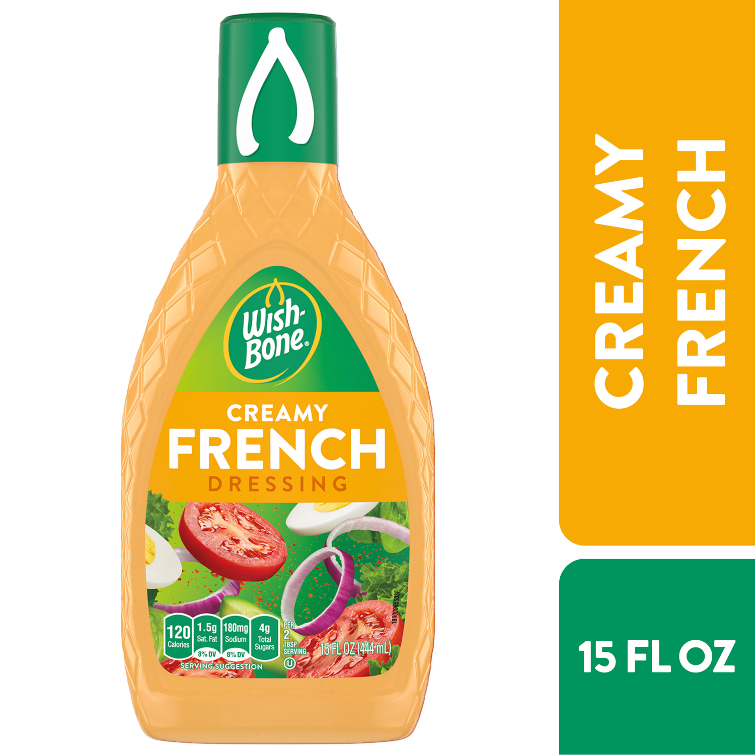 slide 1 of 4, Wish-Bone Creamy French Salad Dressing- 15 fl oz, 15 fl oz