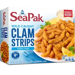 SeaPak Wild Caught Golden Crispy Clam Strips Family Size! 20 oz