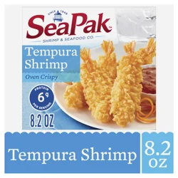 SeaPak Shrimp & Seafood Co. Oven Crispy Tempura Shrimp 8.2 oz. Box