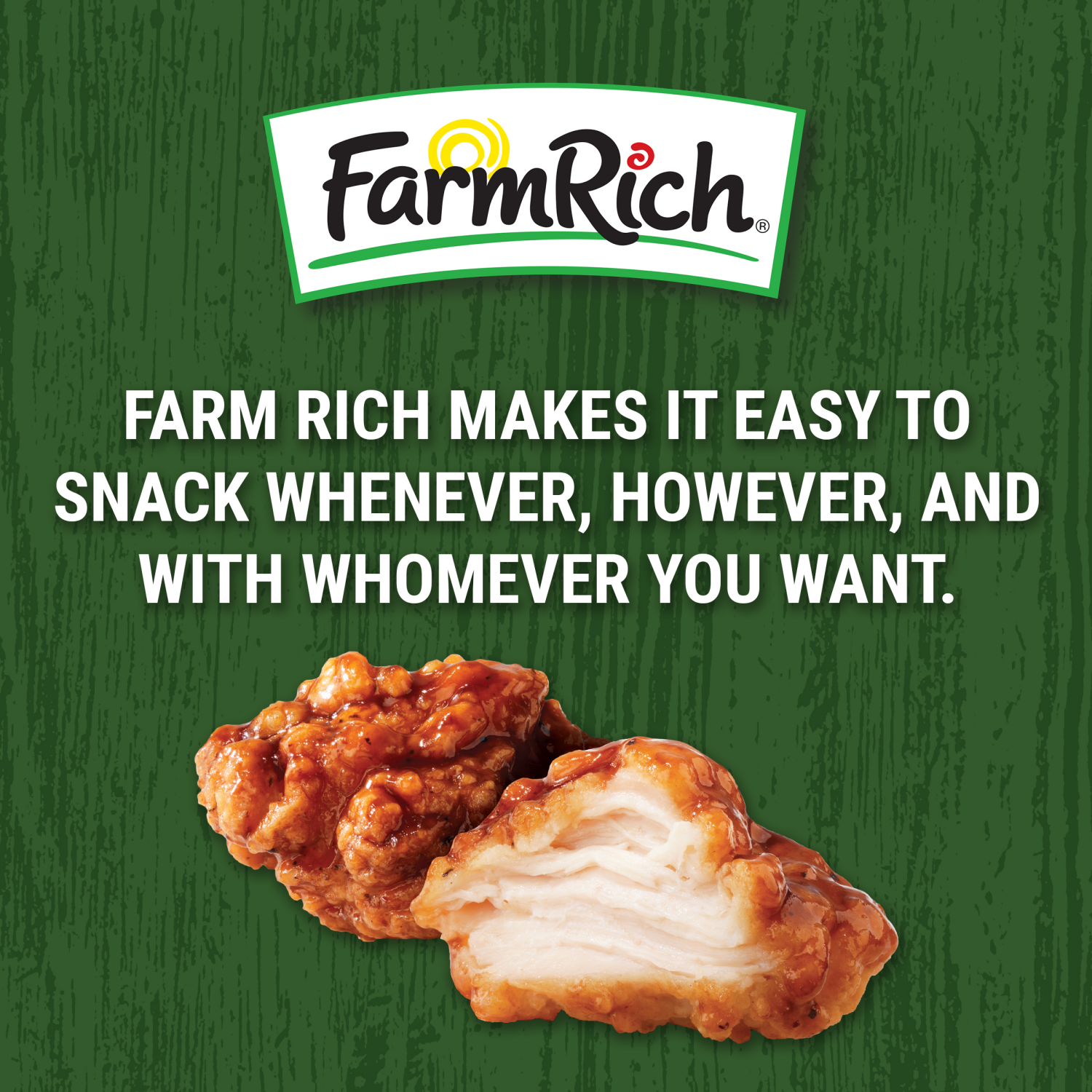 slide 5 of 5, Farm Rich Boneless BBQ Chicken Bites 15 oz, 15 oz