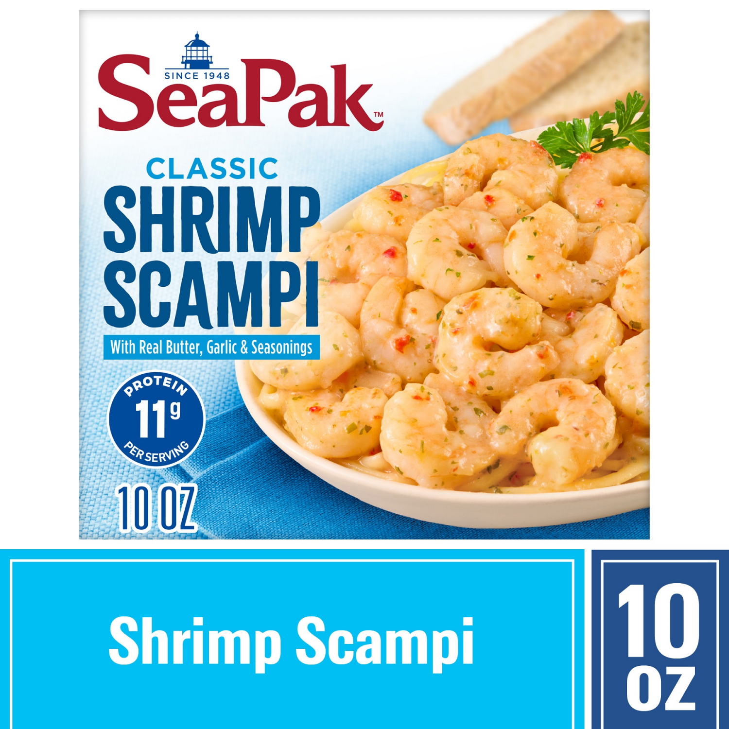 slide 1 of 2, SeaPak Classic Shrimp Scampi 10 oz, 10 oz