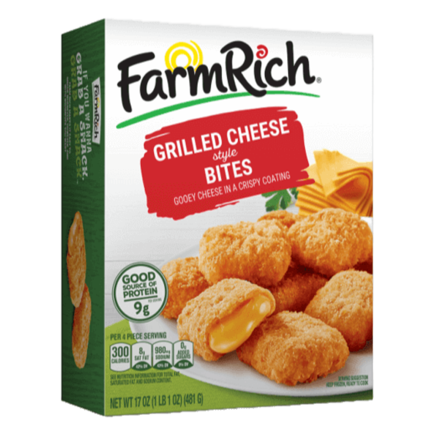 slide 1 of 1, Farm Rich Grilled Cheese Style Bites 17 oz, 17 oz