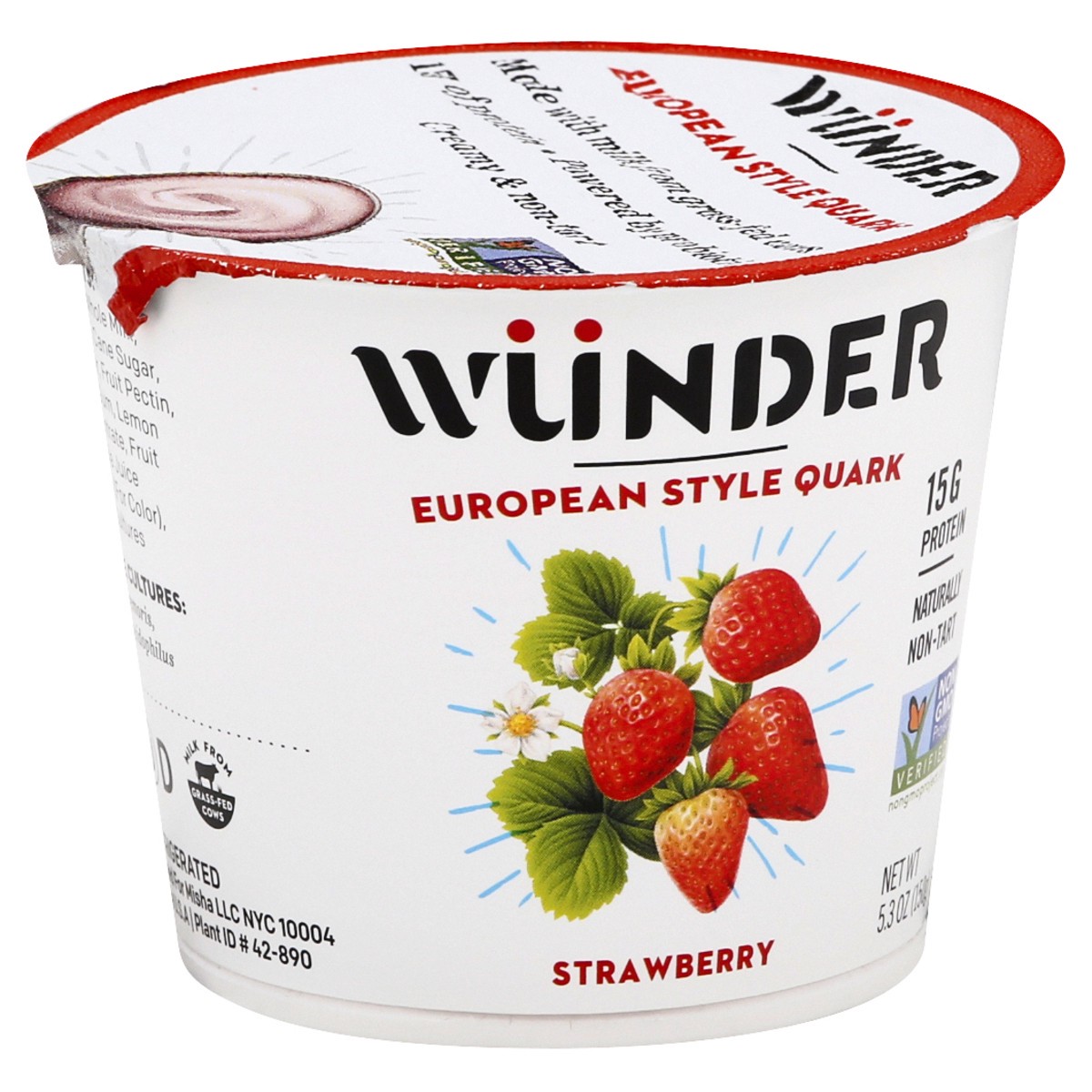 slide 13 of 13, Wünder Creamery European Style Strawberry Quark 5.3 oz, 5.3 oz