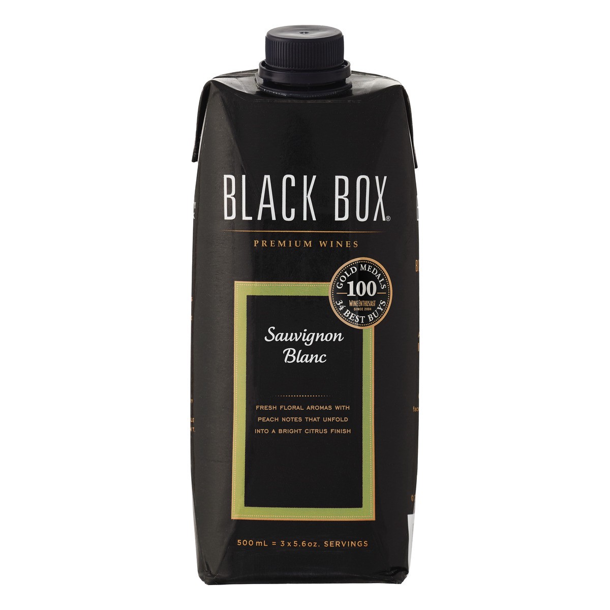 slide 1 of 4, Black Box Sauvignon Blanc White Wine 500ml Tetra, 500 ml
