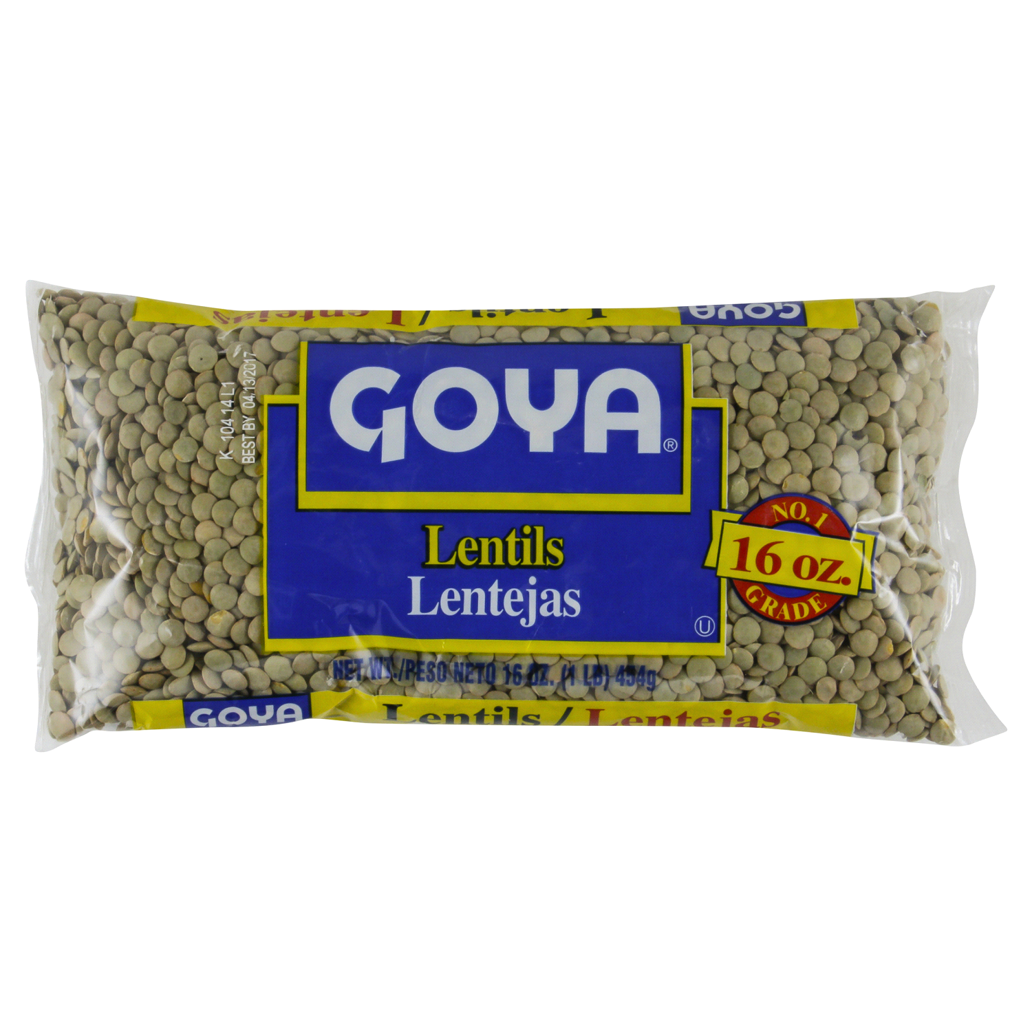 slide 1 of 2, Goya® lentils, 16 oz