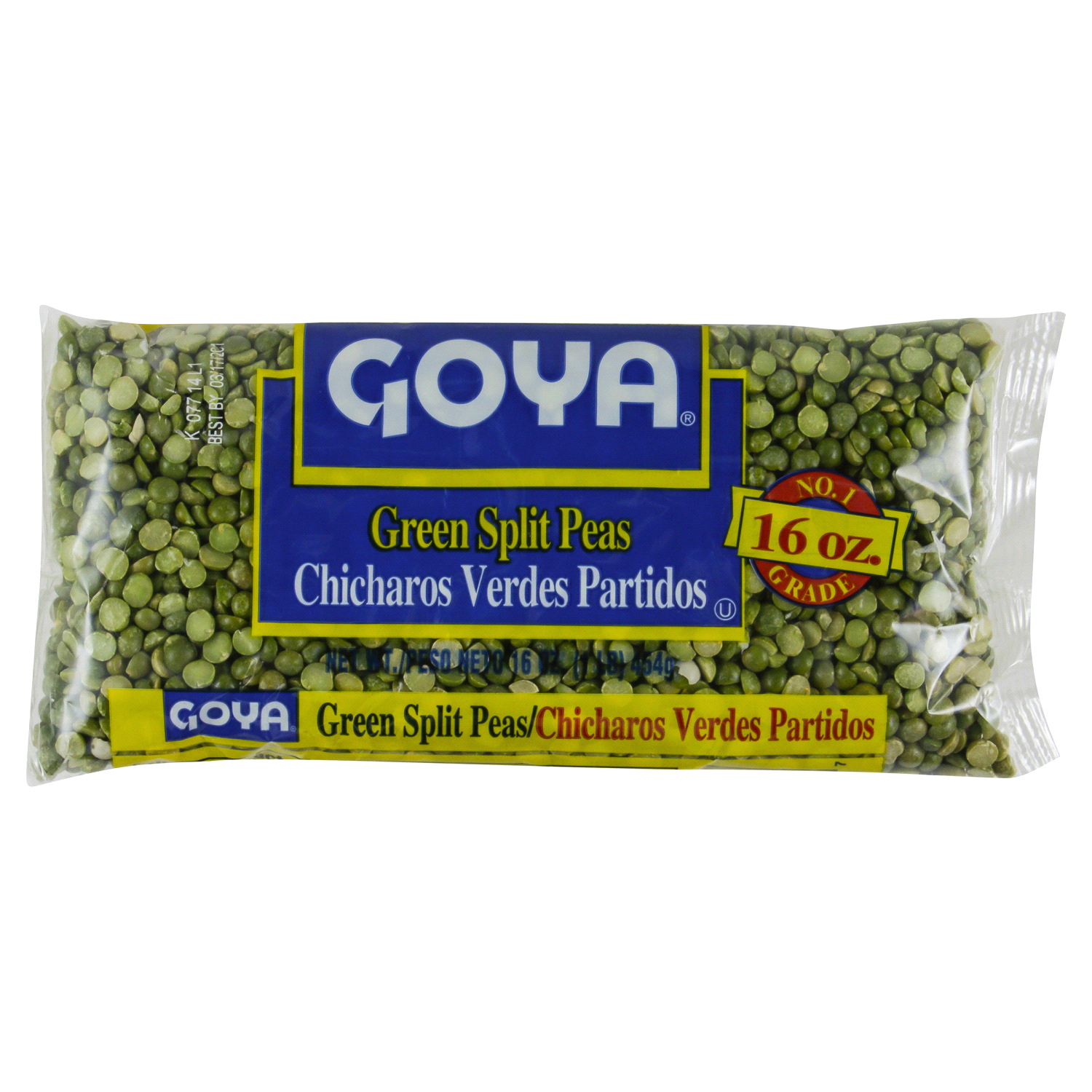 slide 1 of 2, Goya Green Split Peas 16 oz, 16 oz