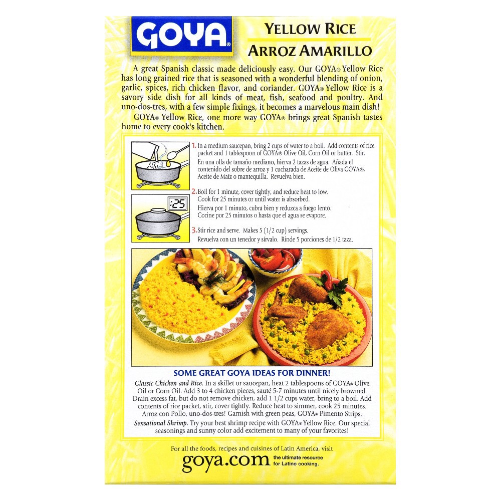 slide 2 of 4, Goya® yellow rice, Spanish style - 7 oz, 7 oz