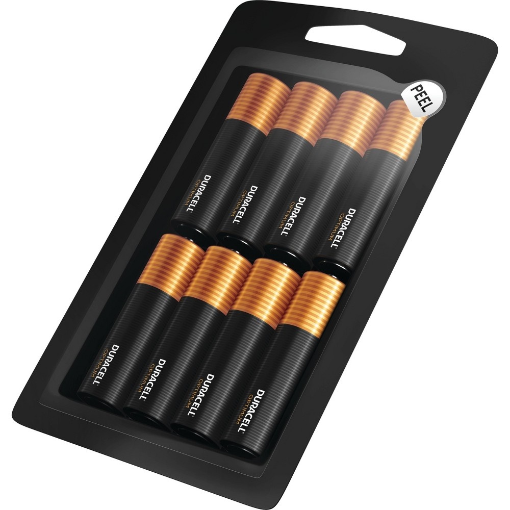 slide 3 of 4, Duracell Optimum Alkaline Batteries, 1.5V AA, 8/Pack, 8 ct