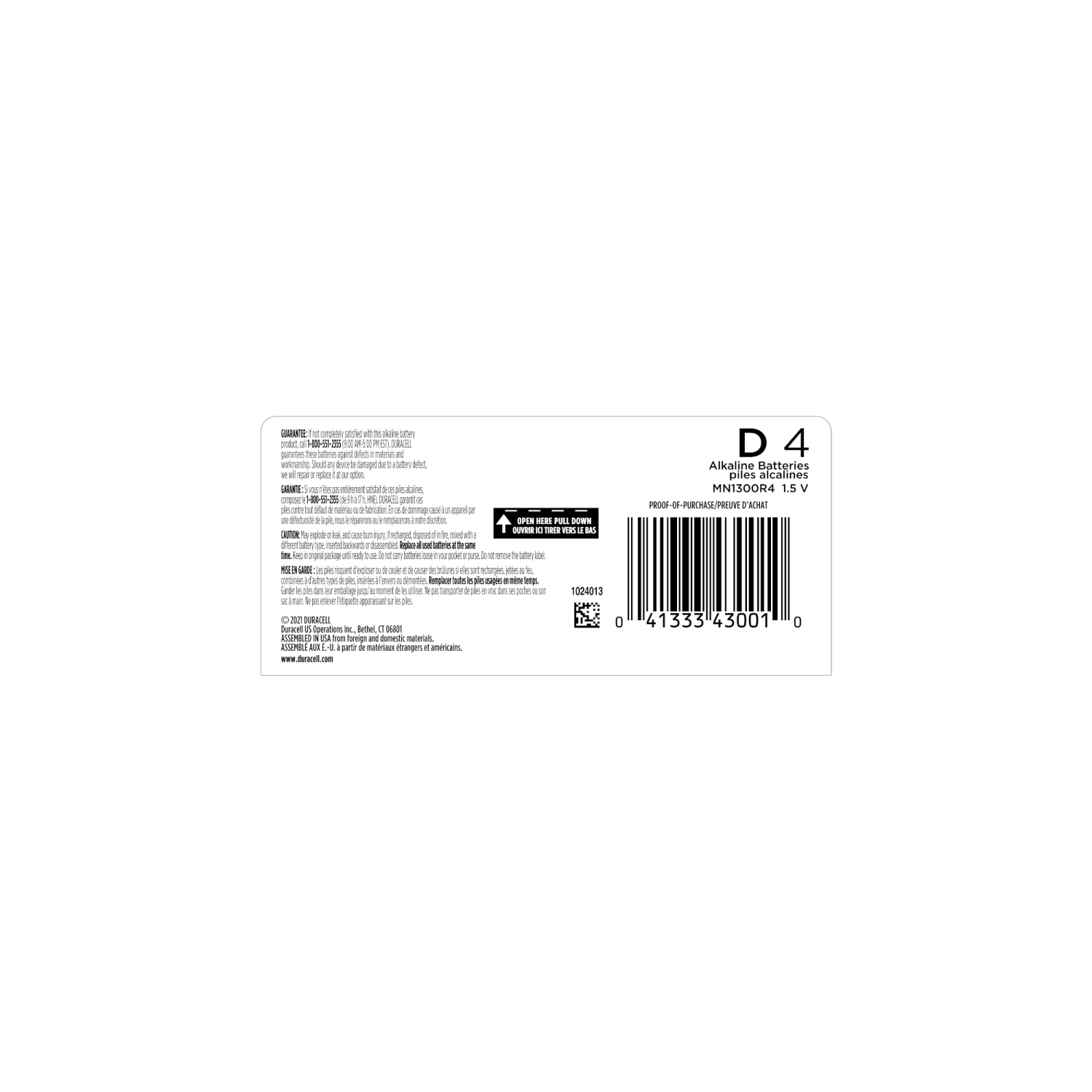 slide 2 of 5, Duracell Coppertop all-purpose alkaline batteries are not only dependable, they’re also long-lasting. Take comfort in a 10-year guarantee in storage. They’re great for the devices you use every day. Duracell is the #1 trusted battery brand., 4 pk