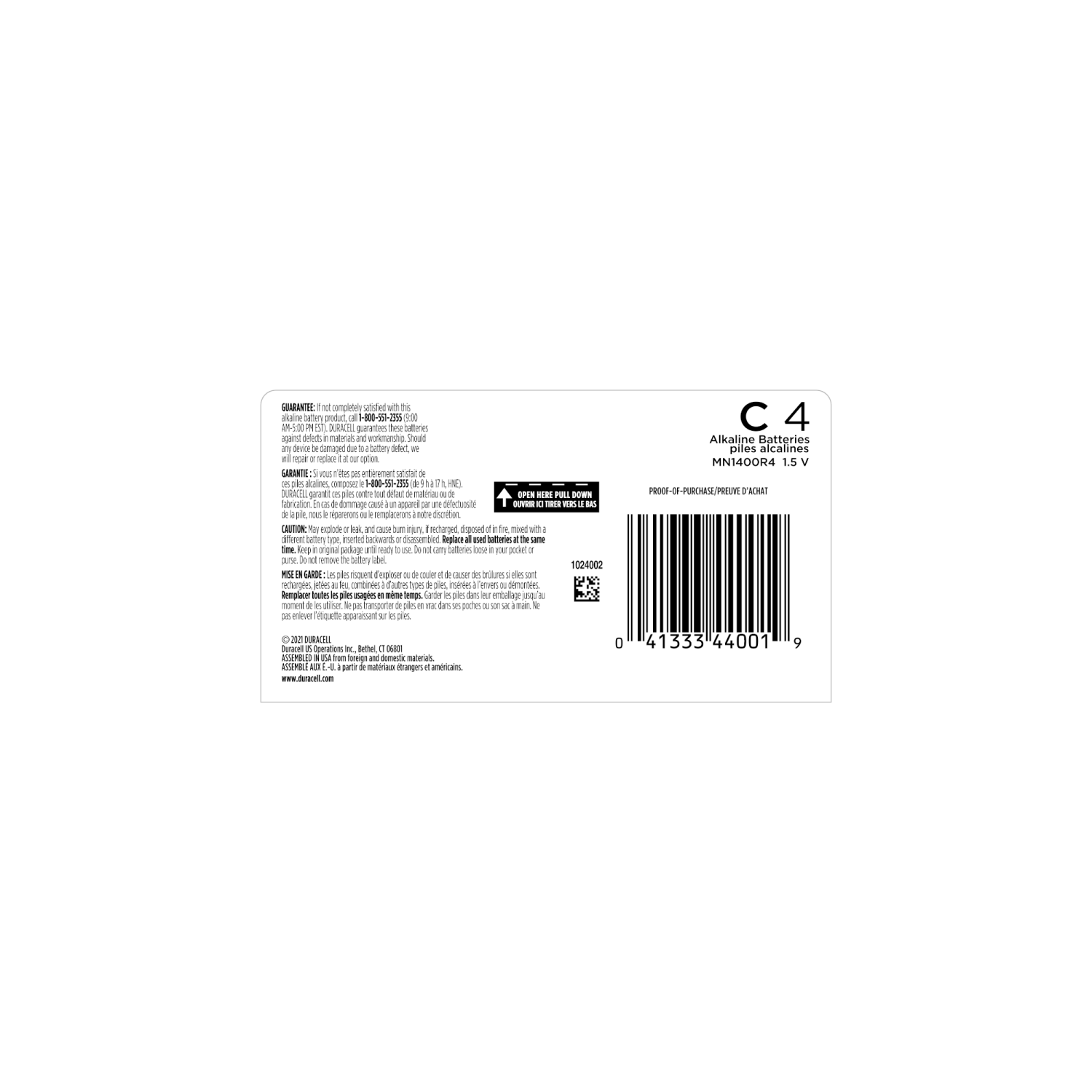 slide 2 of 5, Duracell Coppertop all-purpose alkaline batteries are not only dependable, they’re also long-lasting. Take comfort in a 10-year guarantee in storage. They’re great for the devices you use every day. Duracell is the #1 trusted battery brand., 4 pk