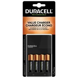 Duracell Ion Speed 1000 Value Battery Charger, Includes 4 AA NiMH Batteries