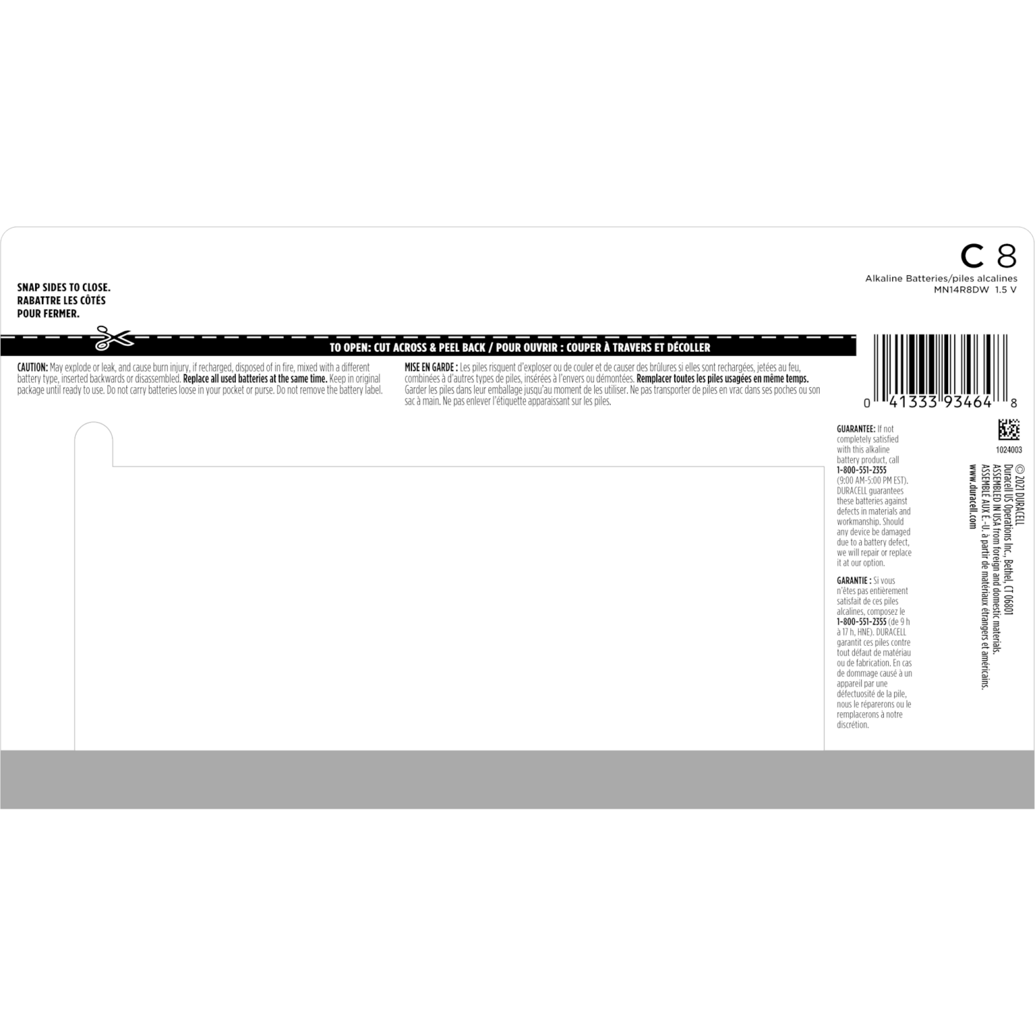 slide 2 of 5, Duracell Coppertop C Alkaline Batteries, 8/Pack, 8 ct