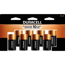 Duracell Coppertop C Alkaline Batteries, 8/Pack