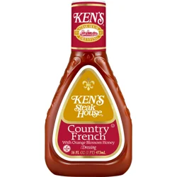 Ken's Steak House Country French with Orange Blossom Honey Dressing 16 fl oz
