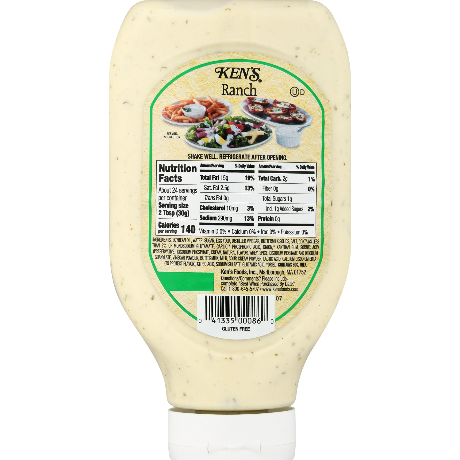 slide 2 of 7, Ken's Steak House Ranch Dressing Topping & Spread 24 fl oz, 24 fl oz