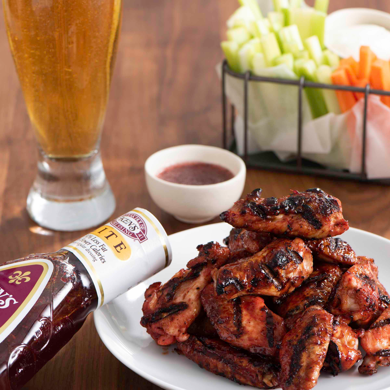 slide 8 of 8, Ken's Steak House Lite Raspberry Walnut Vinaigrette Salad Dressing & Marinade 16 fl oz, 16 fl oz