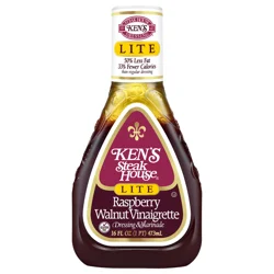 Ken's Steak House Lite Raspberry Walnut Vinaigrette Salad Dressing & Marinade 16 fl oz