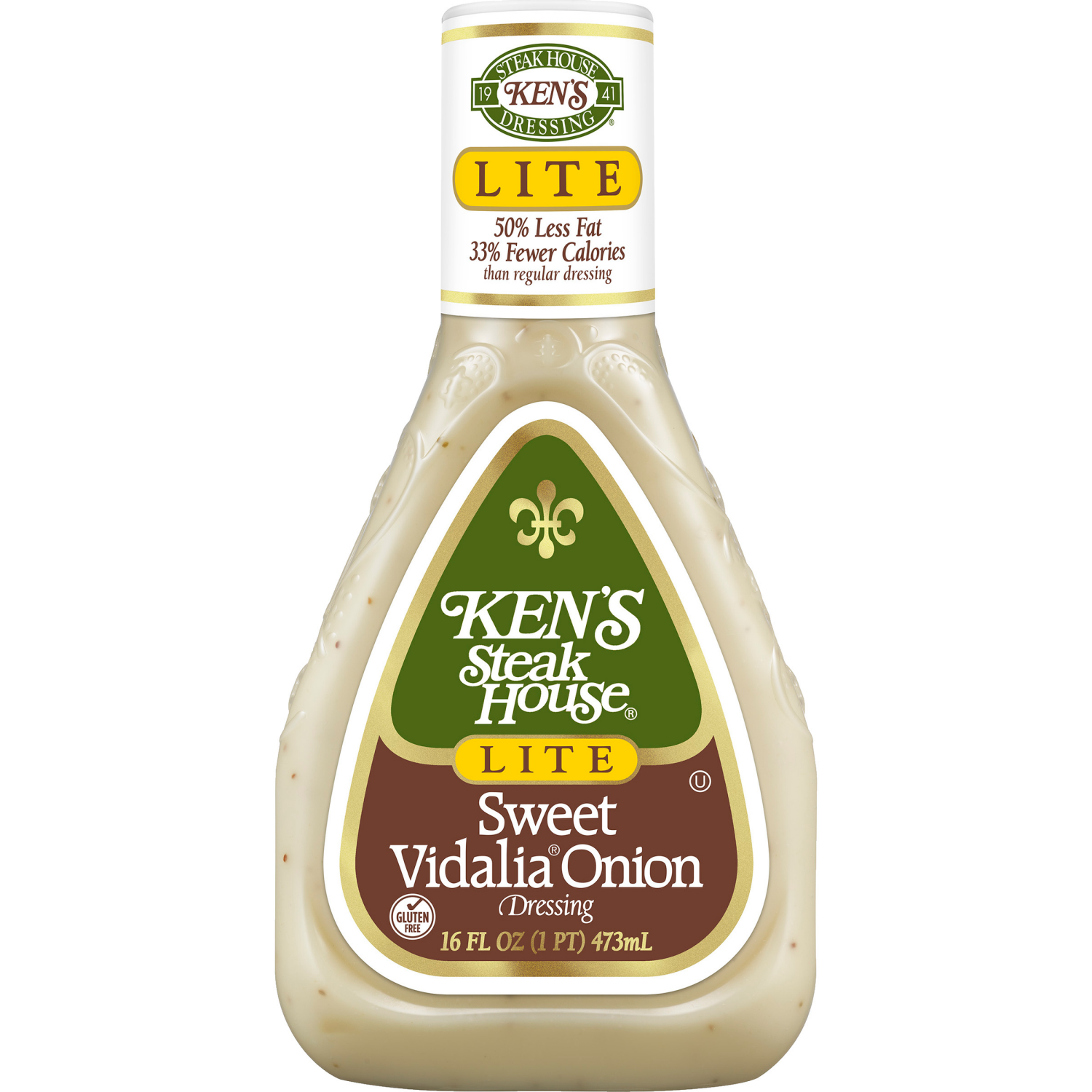 slide 1 of 4, Ken's Steak House Lite Sweet Vidalia Onion Dressing 16 fl oz, 16 fl oz