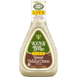 Ken's Steak House Lite Sweet Vidalia Onion Dressing 16 fl oz