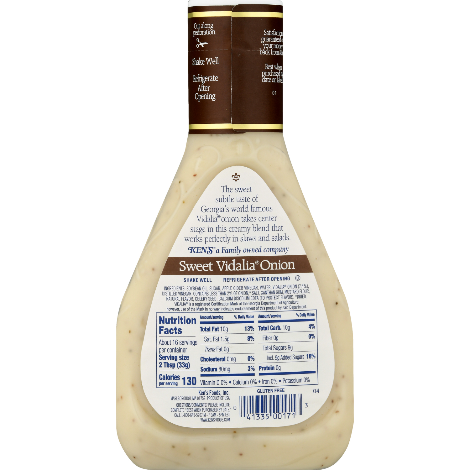 slide 4 of 8, Ken's Steak House Sweet Vidalia Onion Salad Dressing 16 fl oz, 16 fl oz