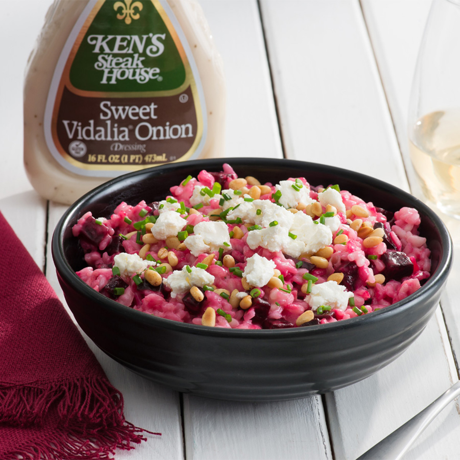 slide 2 of 8, Ken's Steak House Sweet Vidalia Onion Salad Dressing 16 fl oz, 16 fl oz