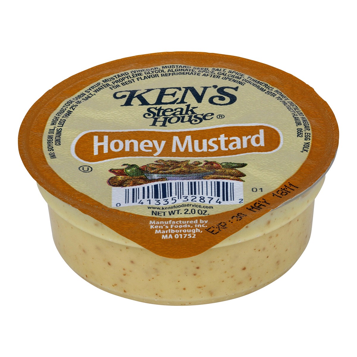 slide 1 of 1, Kens Steakhouse Dressing Honey Mustard 2 oz, 2 oz