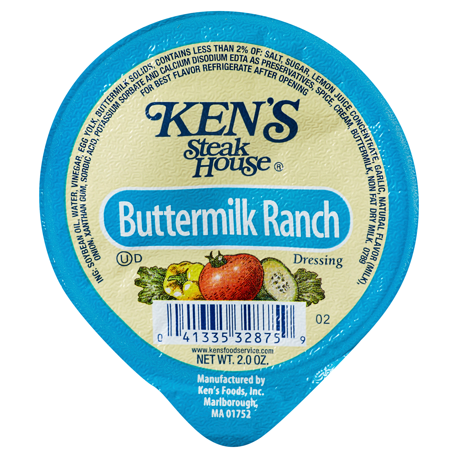 slide 1 of 1, Ken's Steak House Buttermilk Ranch Dressing, 2 oz